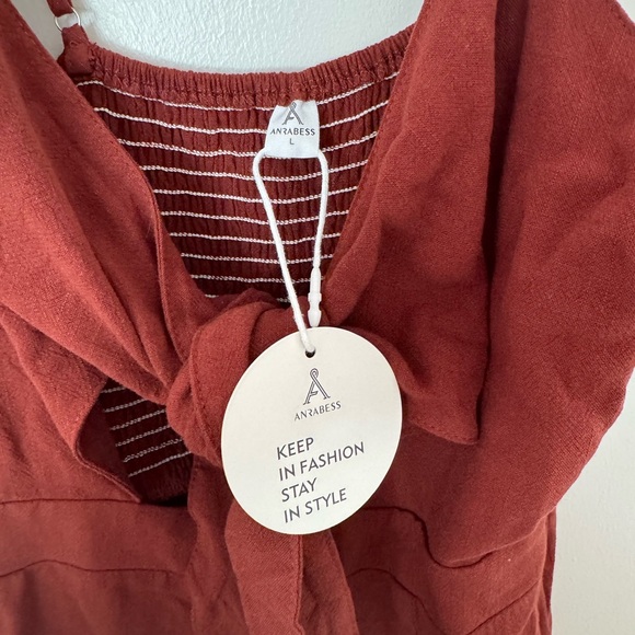 Burnt Orange/Rust Jumpsuit - Picture 3 of 3